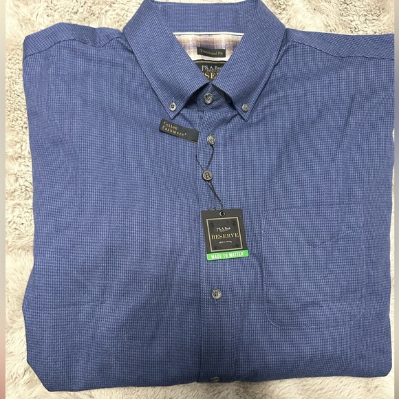 Nwt- Jos A Banks men’s cashmere/cotton button down xl - Picture 5 of 6